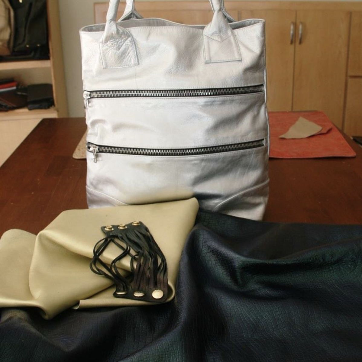 Custom leathers for Julie K Bags